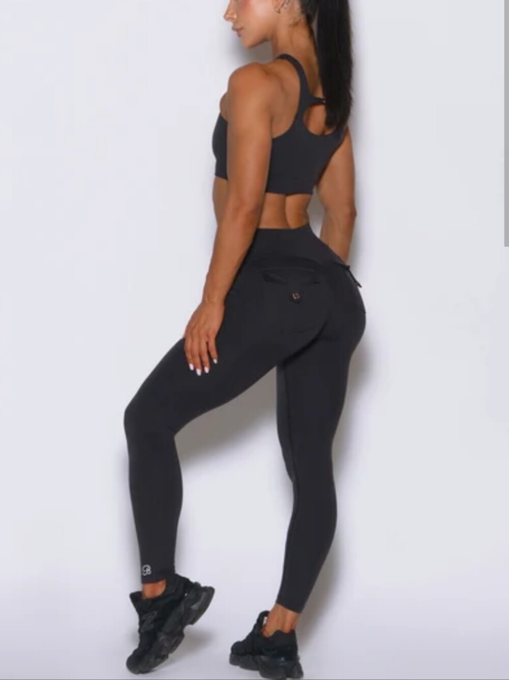 Bombshell Sportswear Pocket Pop Black Leggings XS